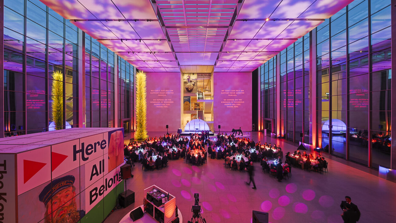 Museum of Fine Art Fundraising Gala room lighting and design. Designed by JWennes Events.