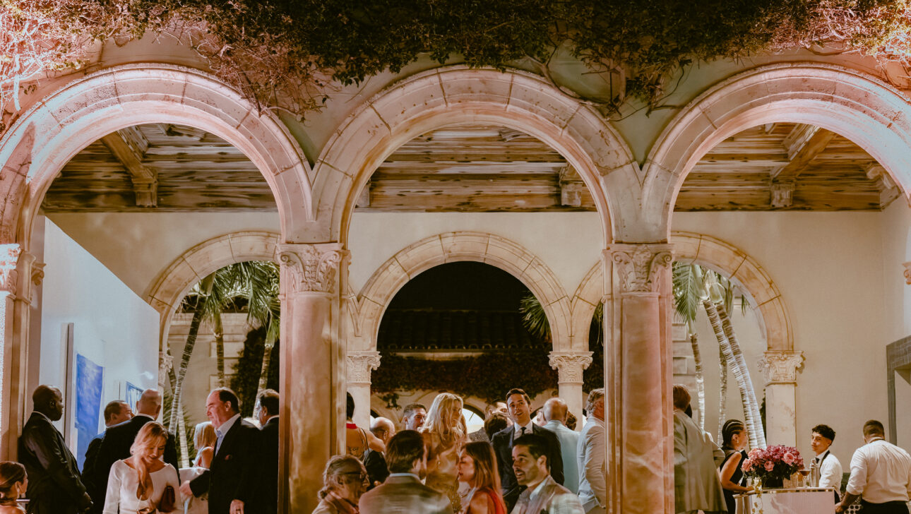 amfAR Palm Beach Gala cocktail hour 2024. Designed by JWennes Events.