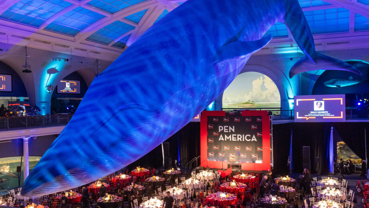 PEN America Literary Gala hosted at the Museum of Natural Science in New York City. Designed by JWennes Events.