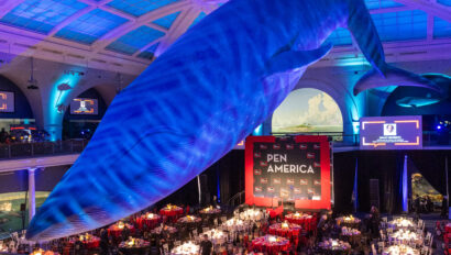 PEN America Literary Gala hosted at the Museum of Natural Science in New York City. Designed by JWennes Events.