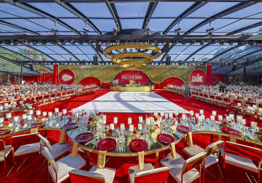 Kansas City Chiefs Ring Ceremony Reception designed by JWennes Events